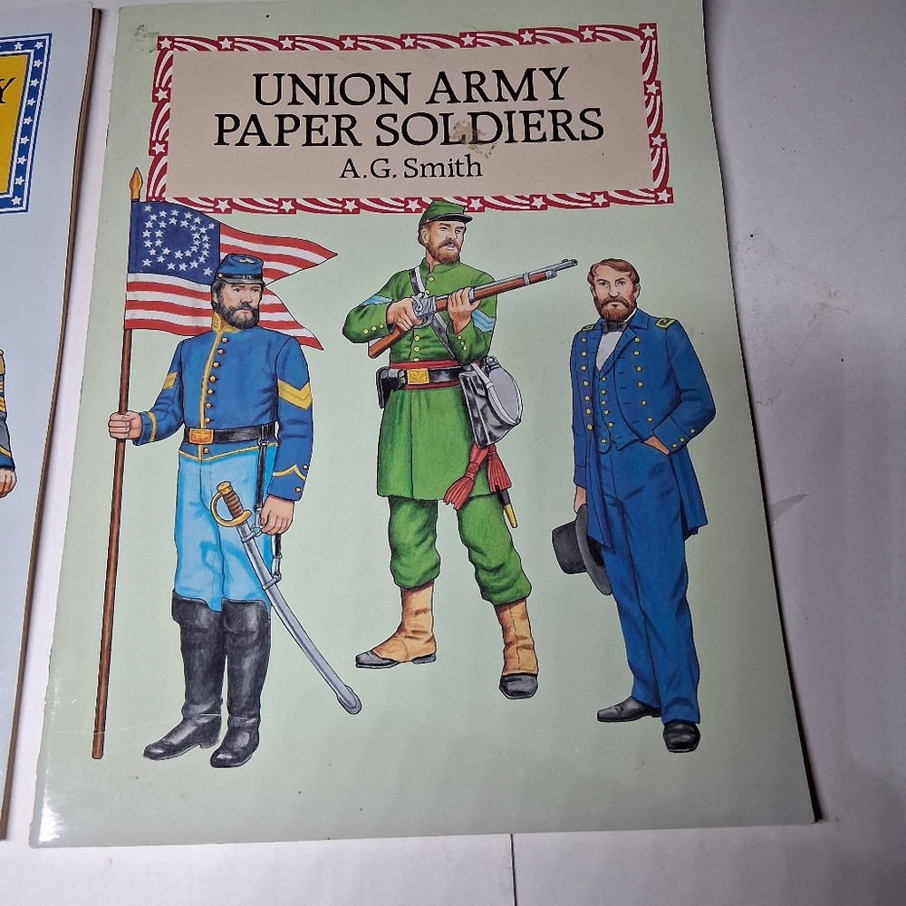 Confederate And Union Army Paper Soldiers Paper Dolls AG Smith - Picture 5 of 16